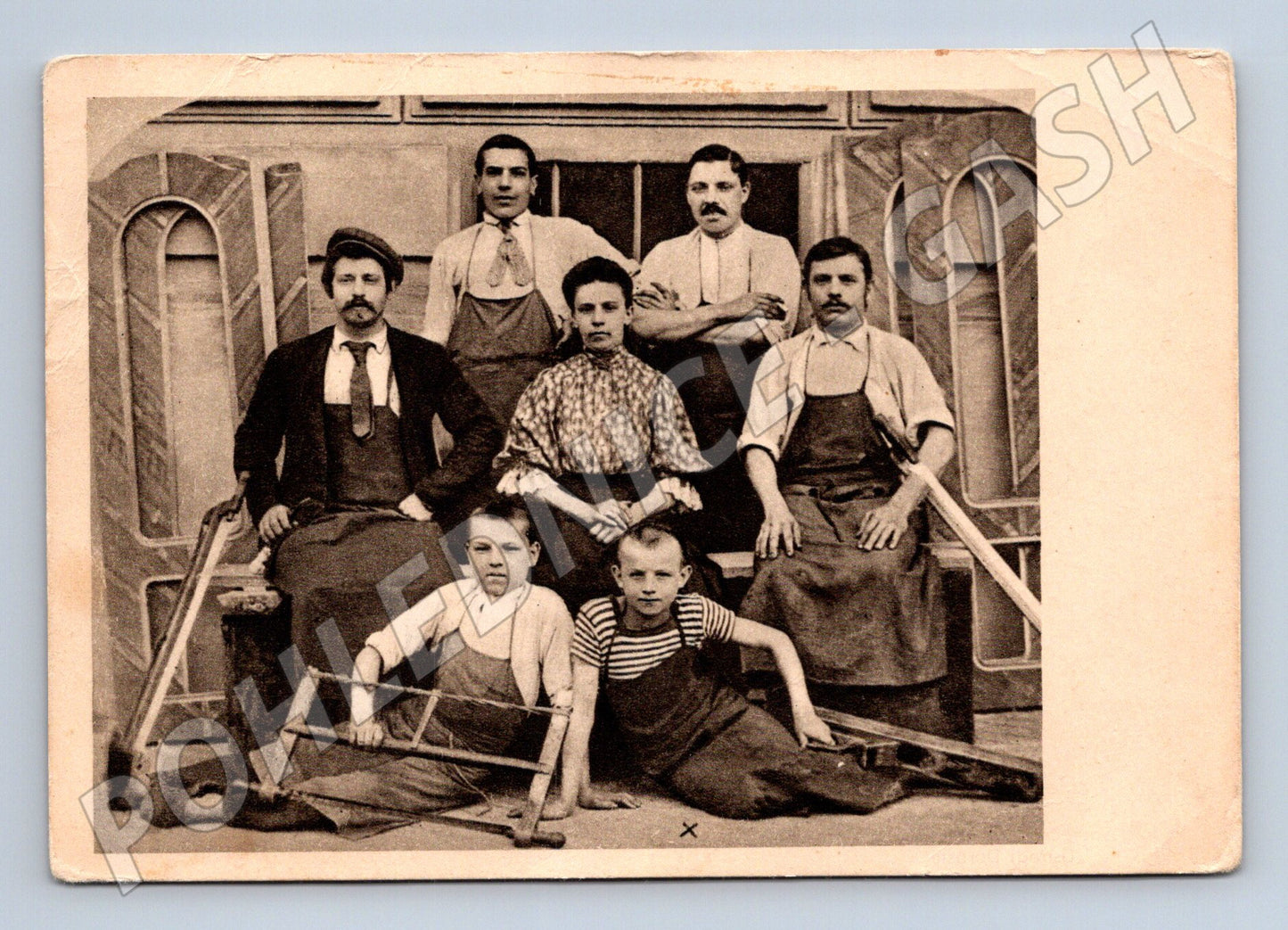 Pohlednice Klement Gottwald jako truhlářský učeň ve Vídni (M19601)