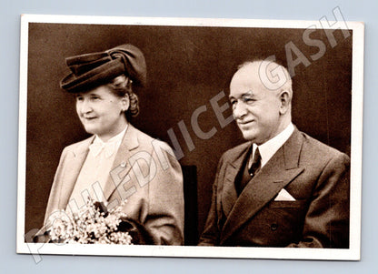 Pohlednice Dr Edvard Beneš a jeho choť historická neprošlá (M19602)