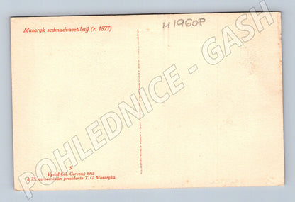 Pohlednice Masaryk sedmadvacetiletý 1877 (M19608)