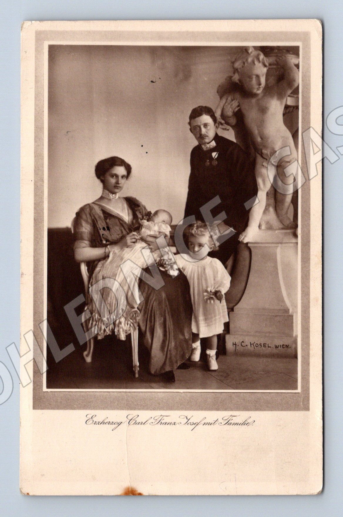 Pohlednice Arcivévoda Karel František Josef I. a rodina Rakou (M19612)