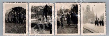 Pohlednice Sada dobových leteckých WWII vojáci cvičná střelni (M19628)