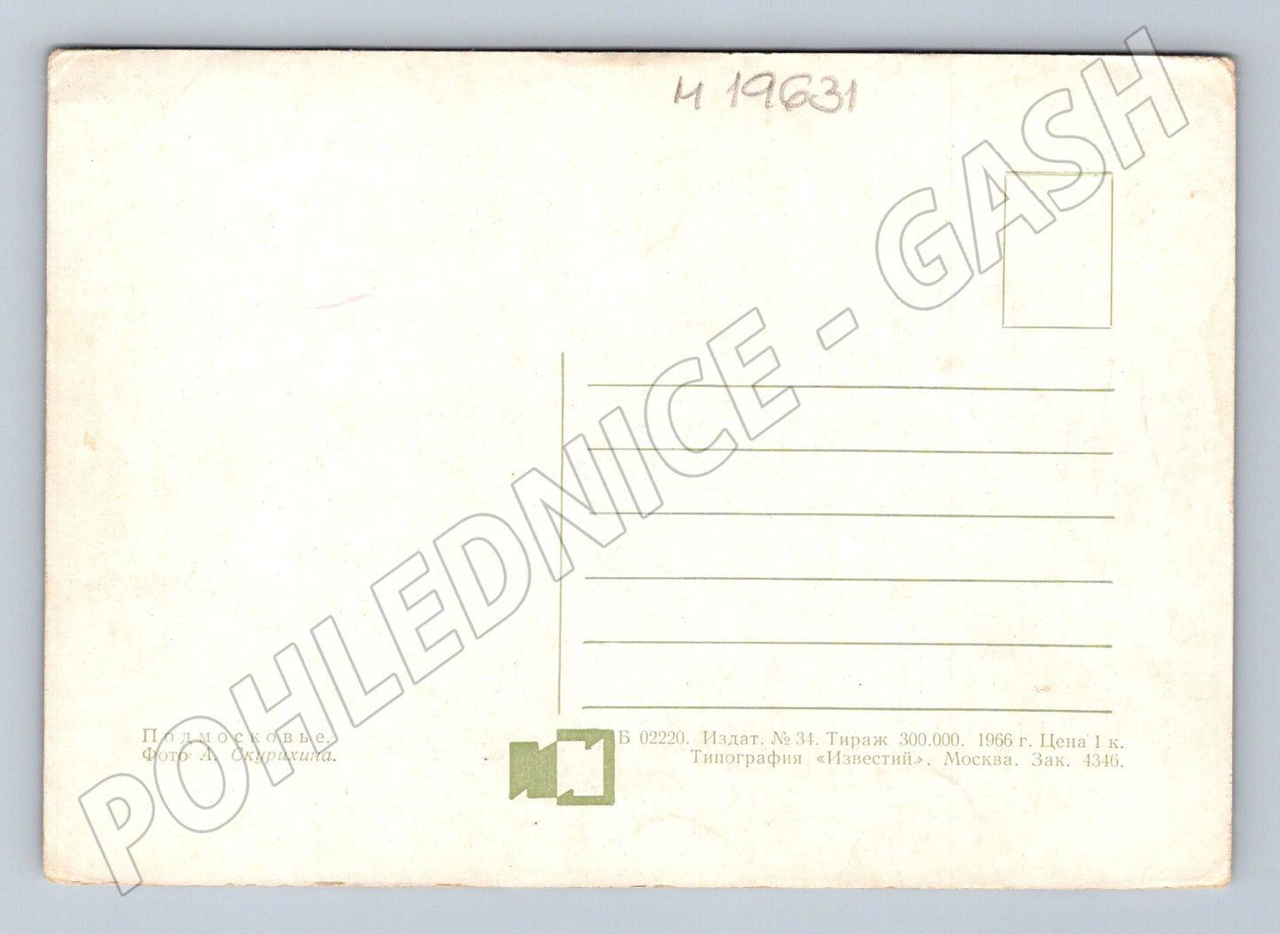 Pohlednice SSSR břízy v Podmoskoví A Skurikhin (M19631)