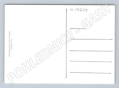 Pohlednice s německou básní Eduard Mörike mlhavá krajina (M19634)