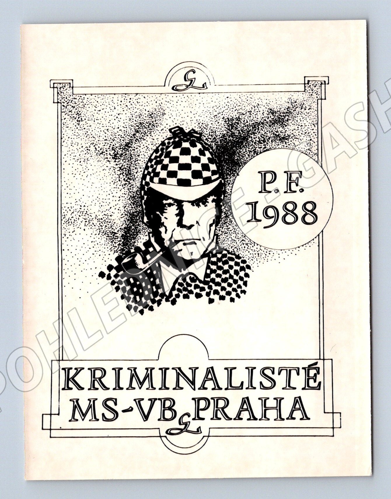 Pohlednice Kriminalisté MS-VB Praha PF 1988 (M19655)