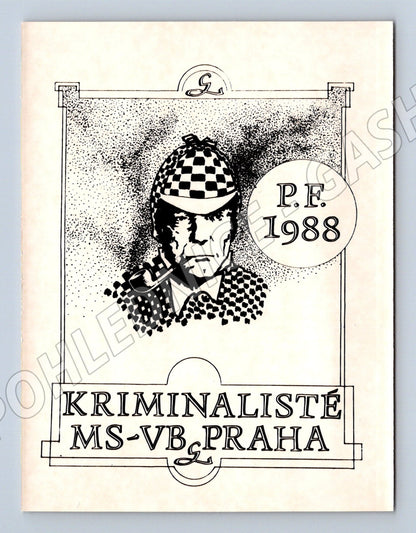 Pohlednice Kriminalisté MS-VB Praha PF 1988 (M19658)