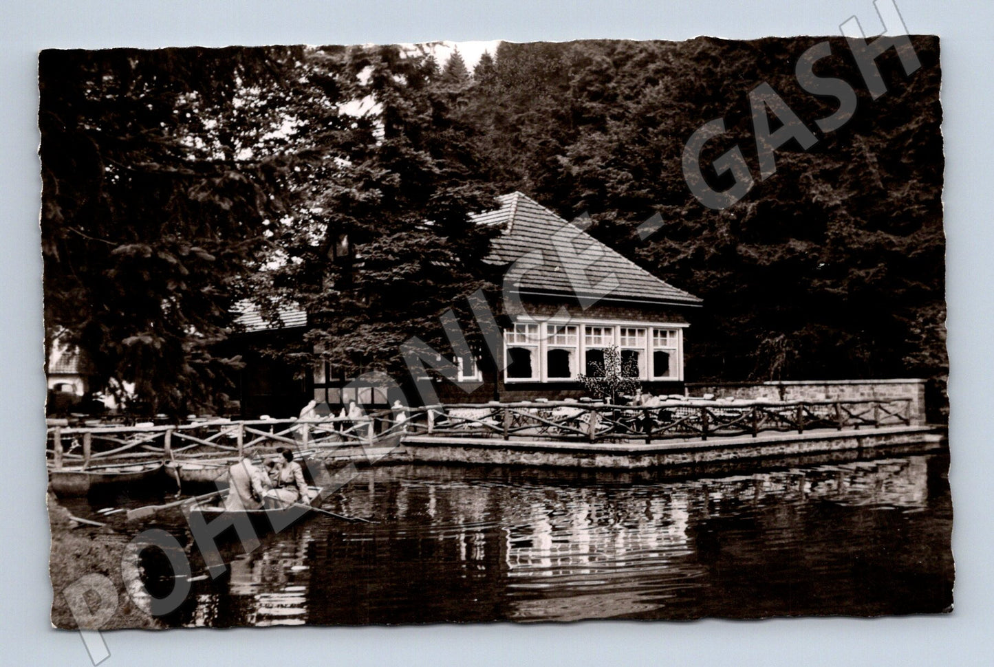 Pohlednice Markusmühle Eifgental loďka na vodě (M19663)