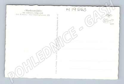 Pohlednice Markusmühle Eifgental loďka na vodě (M19663)