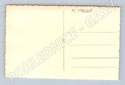 Pohlednice Starý přístavní maják a lev Bodamské jezero vodní  (M19668)