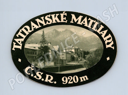 Pohlednice Tatranské Matliare kulatá Č.S.R 920 m n m (M19673)