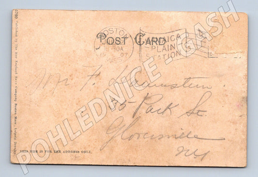 Pohlednice USA Boston adresovaná do Gloversville 1907 (M19682)