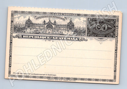 Pohlednice Guatemala palác 3 Centavos nevyužitá (M19689)