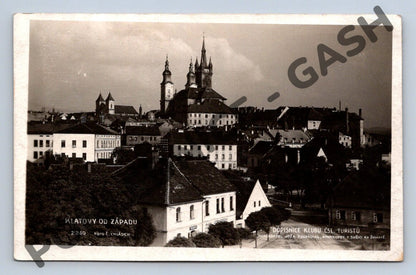 Pohlednice Klatovy od západu 1928 (M1969)