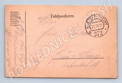 Pohlednice Feldpost Rakousko-Uhersko Brno vojenská pošta 1918 (M19707)