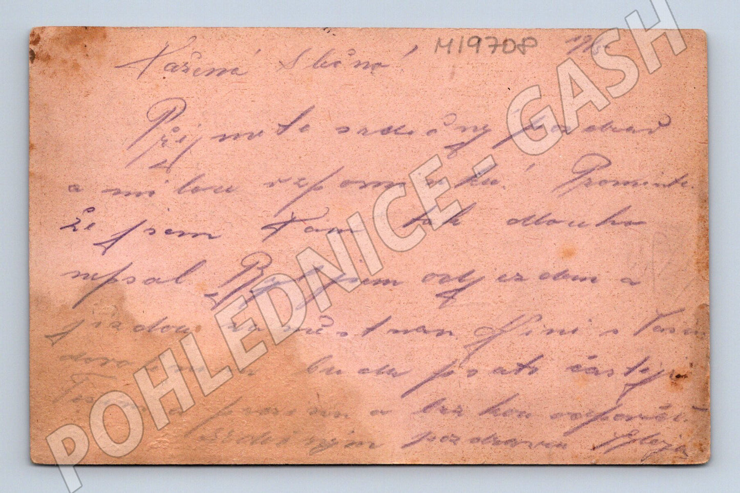 Pohlednice Feldpost Rakousko-Uhersko 1. světová válka 272 Pra (M19708)