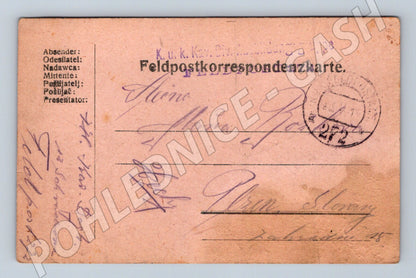 Pohlednice Feldpost Rakousko-Uhersko 1. světová válka 272 Pra (M19708)