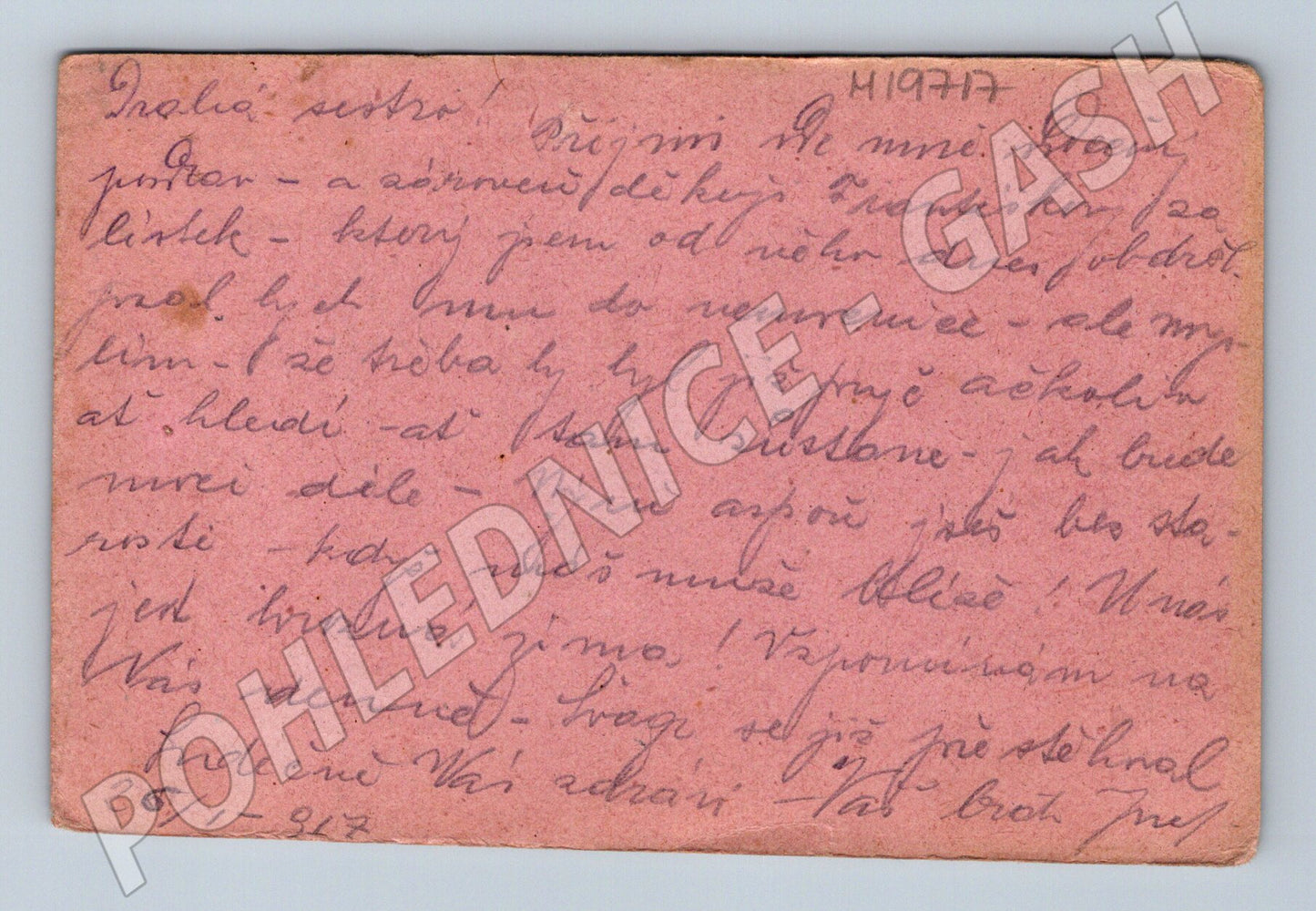 Pohlednice Feldpost 1. světová válka ČR cenzurováno (M19717)