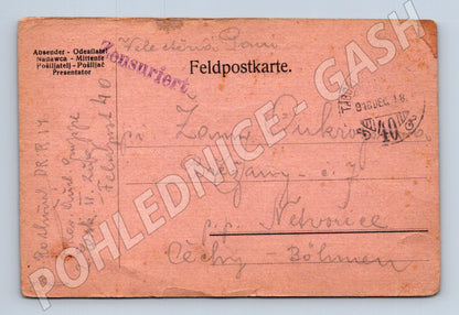 Pohlednice Polní poštovní Nehvizdy 1918 (M19720)