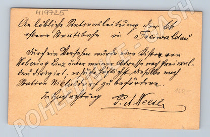 Pohlednice Rakousko-Uhersko korespondenční karta tisk 2 kr ne (M19725)