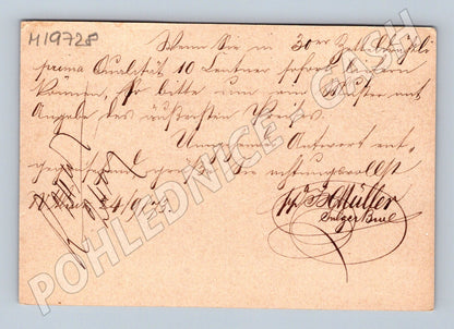 Pohlednice Švýcarská korespondenční karta Zürich razítky 1873 (M19728)