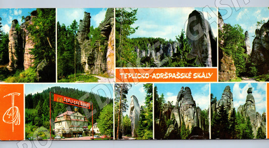 Pohlednice Teplicko Adršpašské skály ČR historická (M19742)