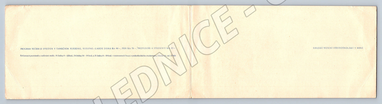 Pohlednice Středoškolský ples Brno III (M19744)