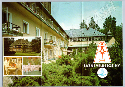 Pohlednice Velké Losiny lázeňský areál historická (M19745)