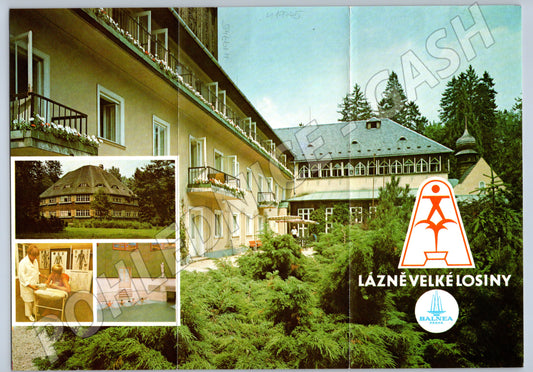 Pohlednice Velké Losiny lázeňský areál historická (M19745)