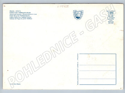 Pohlednice Pražský hrad z Valdštejnské zahrady Praha Orbis (M19758)