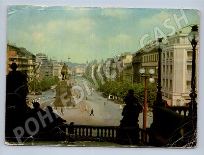 Pohlednice Praha Václavské náměstí 1953 (M19759)