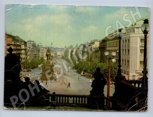 Pohlednice Praha Václavské náměstí 1953 (M19759)