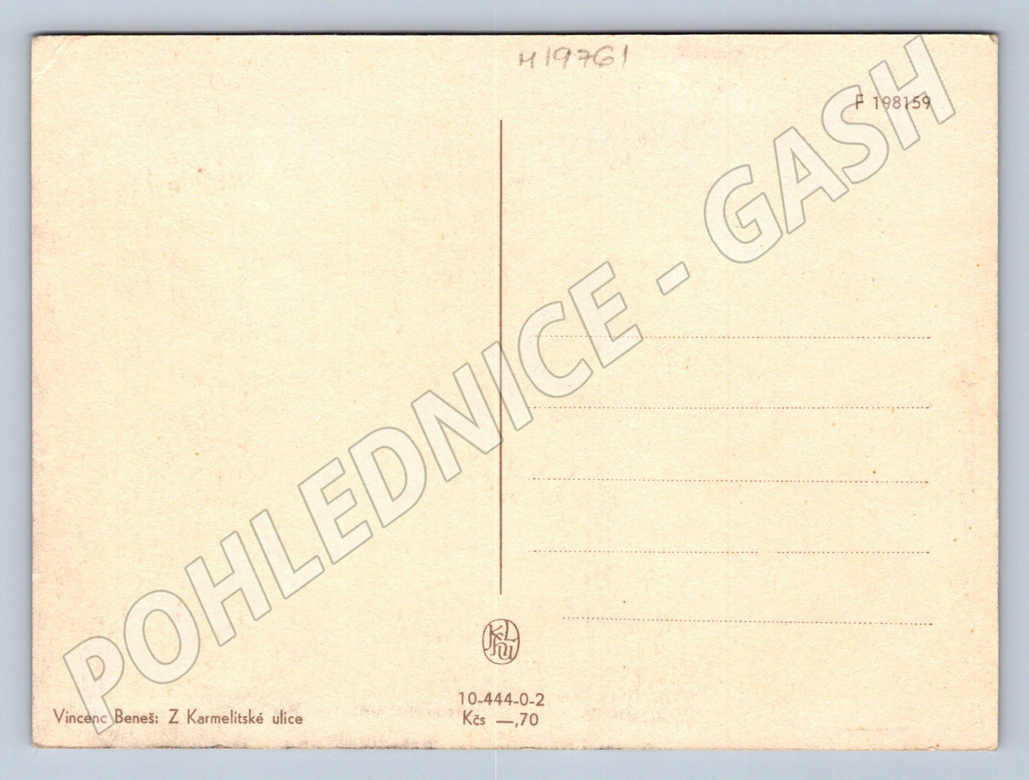Pohlednice Z Karmelitské ulice Praha (M19761)