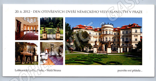 Pohlednice Lobkovický palác Praha Den otevřených dveří Německ (M19763)