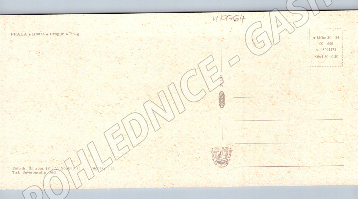 Pohlednice Praha Karlův most Národní divadlo Týnský chrám (M19764)