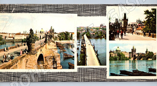 Pohlednice Praha Karlův most více záběrů barevná (M19768)