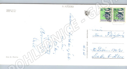 Pohlednice Velká Fatra Hotel Malina lanovka panoramata (M19777)