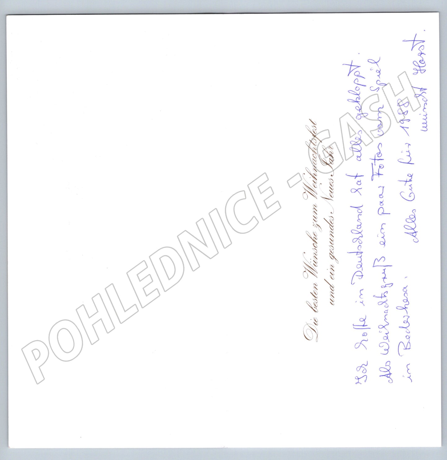 Pohlednice Vánoční trh nostalgie Německo 1988 (M19780)