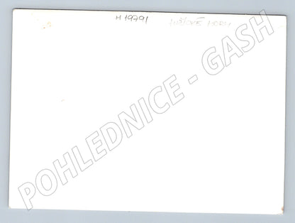 Pohlednice Lužické hory skalní útvary černobílá (M19791)