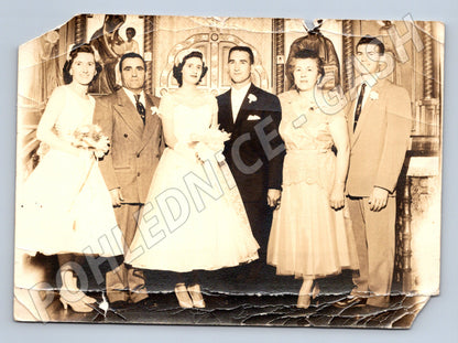 Pohlednice Svatební vintage černobílá 50 60 léta (M19798)