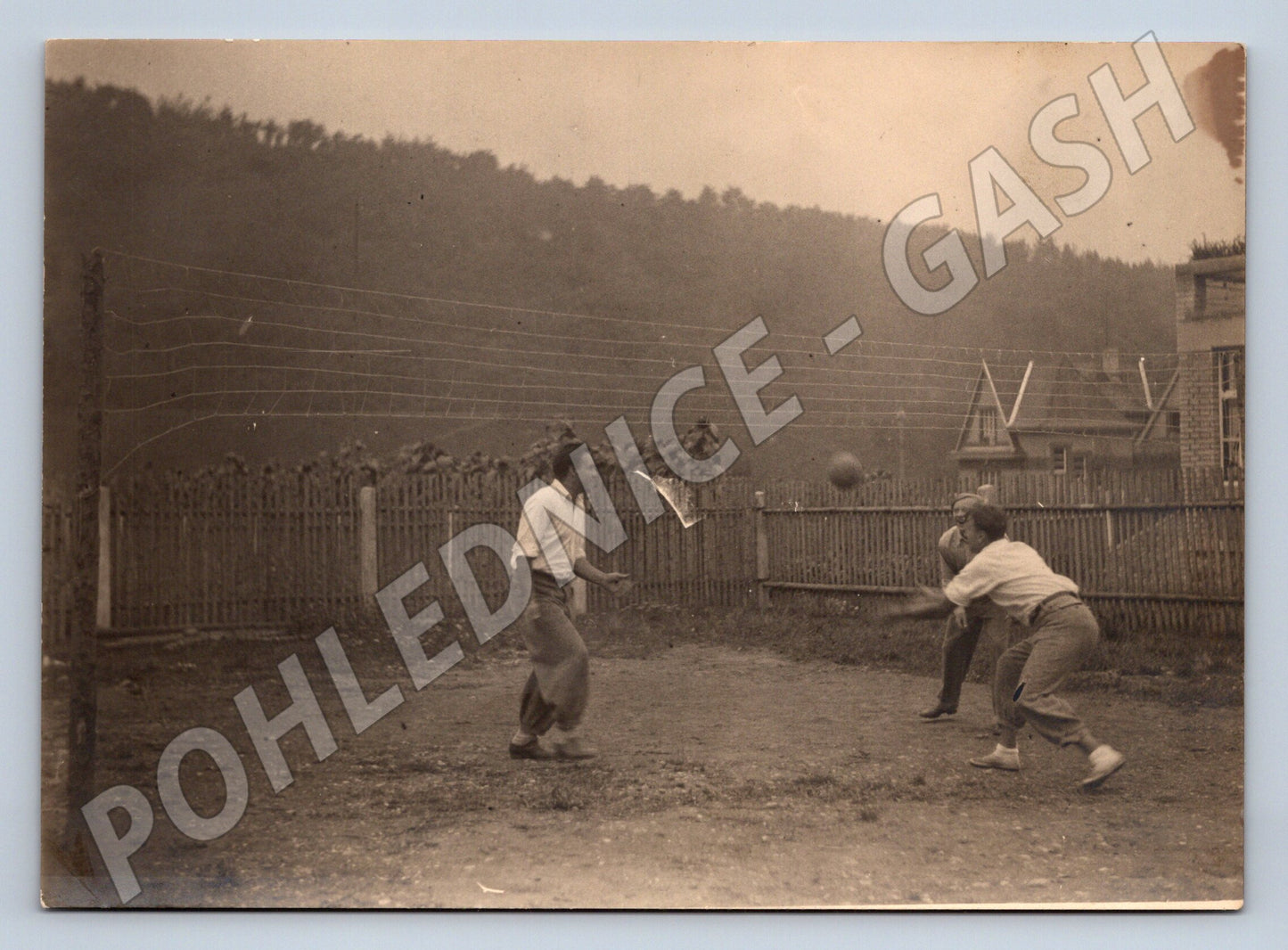 Pohlednice volejbal sportovní moment 1921 (M19821)