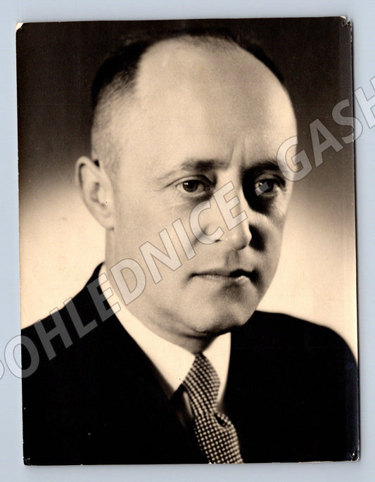 Pohlednice portrét muže podpis Jugoslávie (M19827)