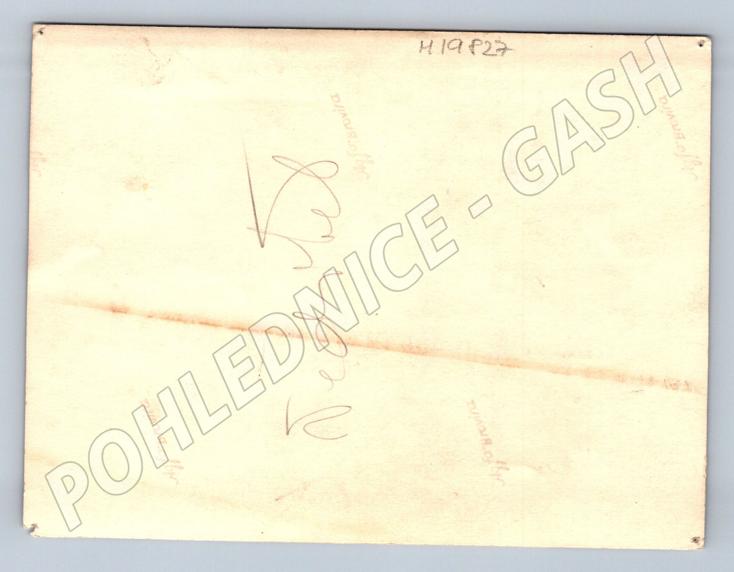 Pohlednice portrét muže podpis Jugoslávie (M19827)