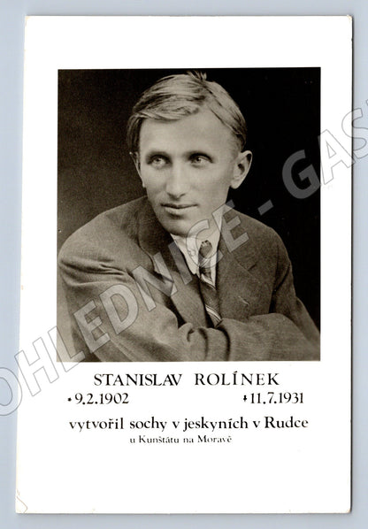 Pohlednice Stanislav Rolínek sochař Rudka (M19828)