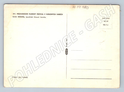 Pohlednice Elisa Montés XIV MFF Karlovy Vary (M19830)