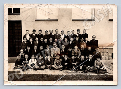 Pohlednice školní třída Československo do r 1950 (M19833)