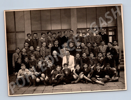 Pohlednice Školní fotografie s podpisy žáků ČR 30 40 léta mal (M19845)