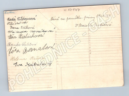 Pohlednice Školní dívek jména jaro 1940 41 (M19847)