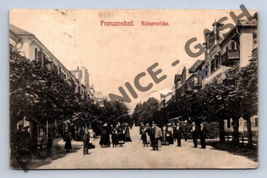 Pohlednice Franzensbad Františkovy Lázně Kaiserstraße RU (M1985)