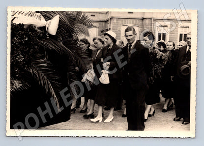 Pohlednice Smuteční průvod Československo malý formát (M19851)