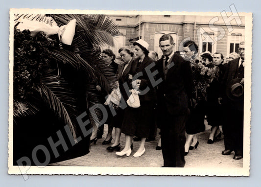 Pohlednice Smuteční průvod Československo malý formát (M19851)