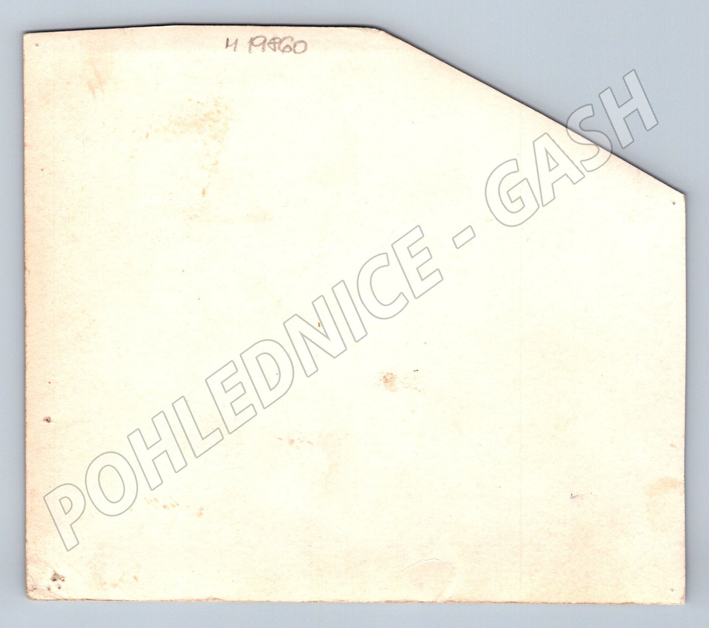 Pohlednice portrét herce černobílá atypický formát (M19860)